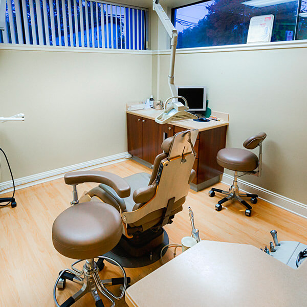 Our dental office and the dentist's chair
