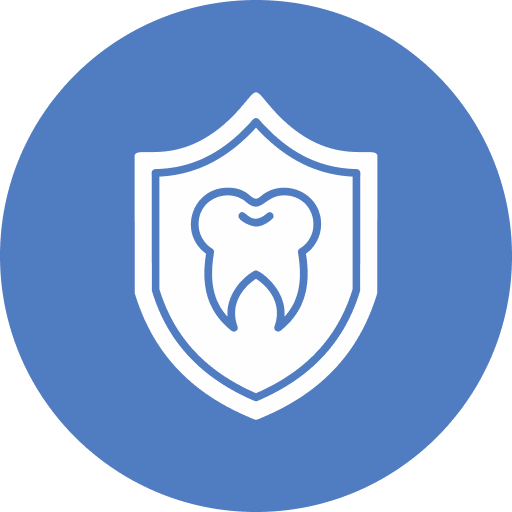 Icon of a tooth in a shield