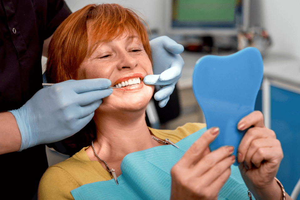 Woman-with-ALL-ON-X dental implants